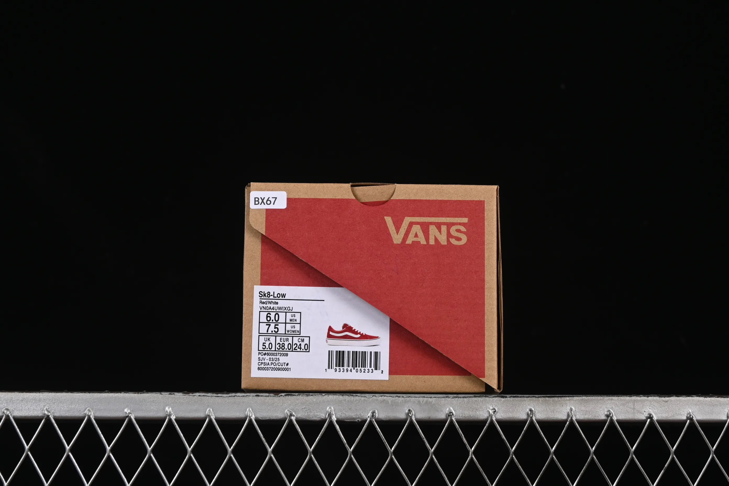 All categories Vans Vans series Vans Low Vans low-top Vans Sk8-Low white and red non-slip casual skateboard shoes VN0A4UWIXGJ